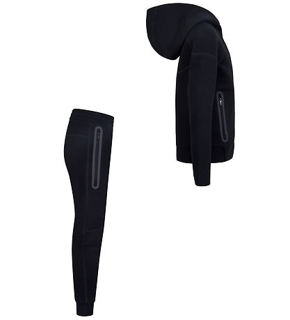 Nike Sweatsæt - Tech - Cardigan/Sweatpants - Sort