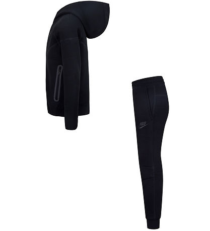 Nike Sweatsæt - Tech - Cardigan/Sweatpants - Sort Nike Sweatsæt - Tech - Cardigan/Sweatpants - Sort