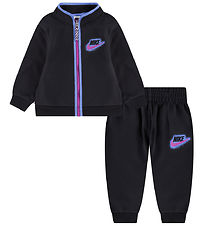 Nike Træningssæt - Cardigan/Bukser - Sort/Lilla Nike Træningssæt - Cardigan/Bukser - Sort/Lilla