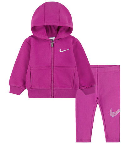 Nike Sæt - Cardigan/Leggings - Hot Fuchsia Nike Sæt - Cardigan/Leggings - Hot Fuchsia