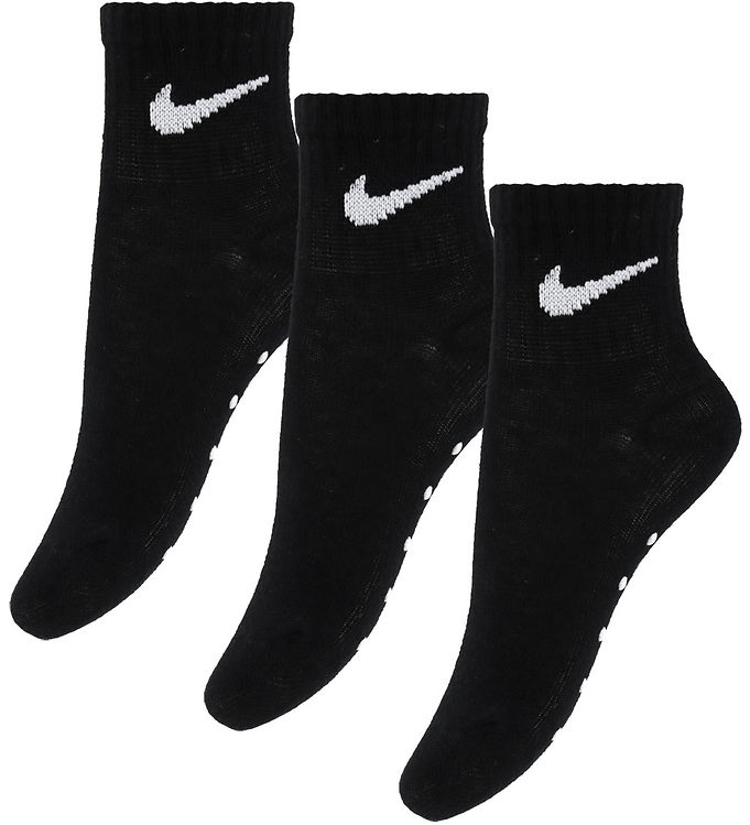 Nike Strømper - 3-pak - Non-Slip - Sort