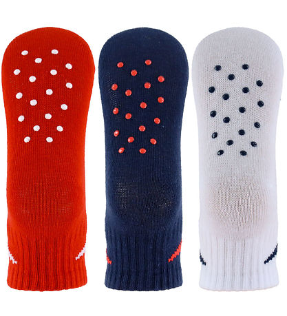 Nike Strømper - 3-pak - Non-Slip - University Red/Navy/Hvid