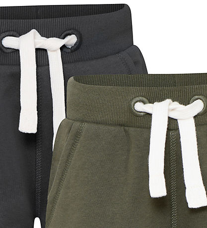 Minymo Sweatshorts - 2-pak - Beetle Minymo Sweatshorts - 2-pak - Beetle