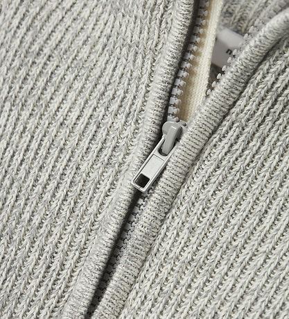 Name It Bluse - Strik - NkmSafalle Half Zip - Grey Melange