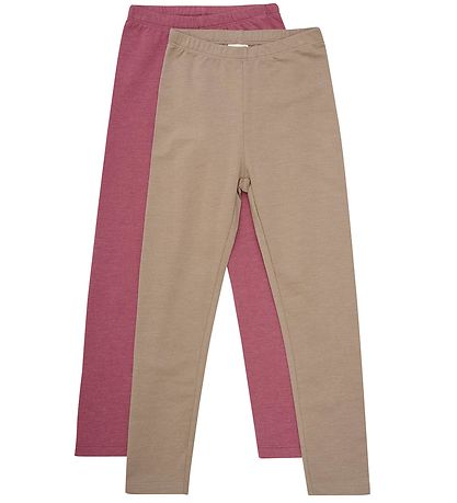 Minymo Leggings - 2-pak - Apple Butter Minymo Leggings - 2-pak - Apple Butter