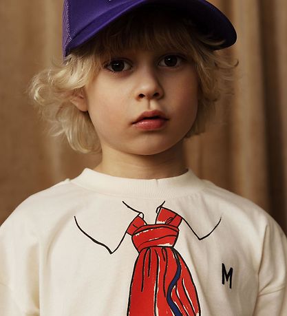 Mini Rodini T-shirt - Scarf - Offwhite