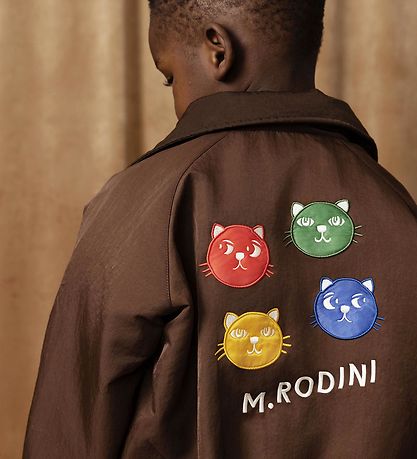 Mini Rodini Bomberjakke - Cool Cats - Brun 