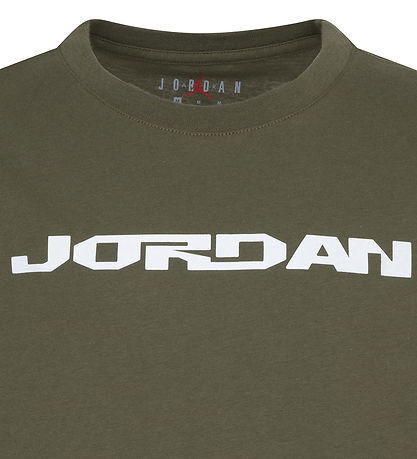 Jordan T-shirt - Medium Olive m. Print Jordan T-shirt - Medium Olive m. Print