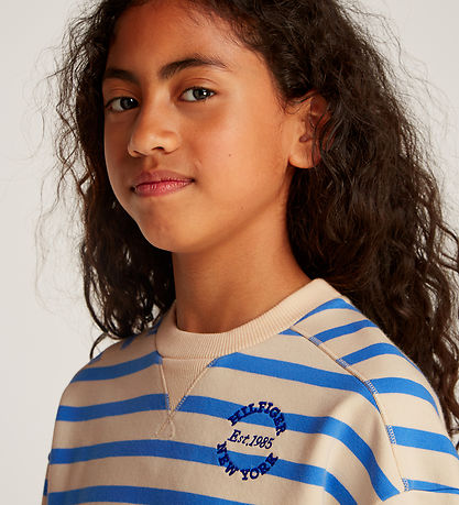 Tommy Hilfiger Bluse - New York - Calico Base Blue Spell Stripe