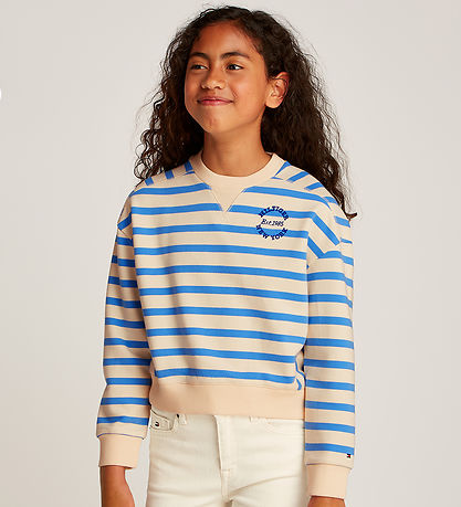 Tommy Hilfiger Bluse - New York - Calico Base Blue Spell Stripe