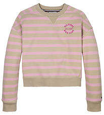 Tommy Hilfiger Bluse - New York - Classic Beige Pink Sugar Strip Tommy Hilfiger Bluse - New York - Classic Beige Pink Sugar Strip