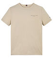 Tommy Hilfiger T-shirt - Mini Corp Logo - Classic Beige Tommy Hilfiger T-shirt - Mini Corp Logo - Classic Beige
