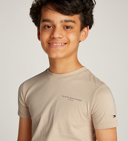 Tommy Hilfiger T-shirt - Mini Corp Logo - Classic Beige