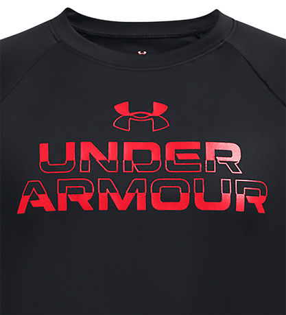 Under Armour T-shirt - Tech Split Wordmark - Black