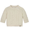 Calvin Klein Bluse - Strik - Cable - Turtledove Calvin Klein Bluse - Strik - Cable - Turtledove