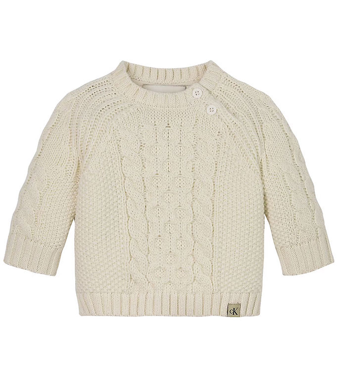 Calvin Klein Bluse - Strik - Cable - Turtledove