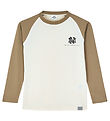 Mads Nørgaard Bluse - Thorlino - Almond Milk/Lead Gray Mads Nørgaard Bluse - Thorlino - Almond Milk/Lead Gray
