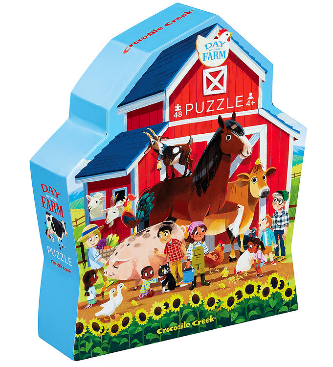 Crocodile Creek Puslespil - 48 Brikker - Day at the Farm