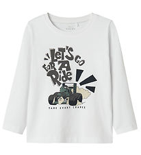 Name It Bluse - NmmVux - Bright White/Lets Go For A Ride Name It Bluse - NmmVux - Bright White/Lets Go For A Ride
