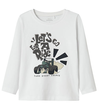 Name It Bluse - NmmVux - Bright White/Lets Go For A Ride Name It Bluse - NmmVux - Bright White/Lets Go For A Ride
