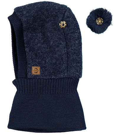 Mikk-Line Elefanthue - 2-lags - Uld/Bomuld - Blue Nights m. Ører Mikk-Line Elefanthue - 2-lags - Uld/Bomuld - Blue Nights m. Ører