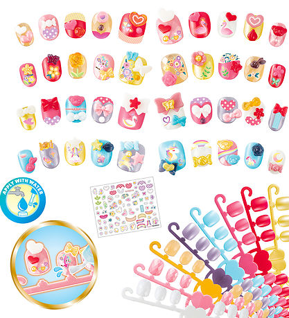 Aquabeads Perlesæt - Nail Studio - Hearts & Ribbons Nail Refill Aquabeads Perlesæt - Nail Studio - Hearts & Ribbons Nail Refill