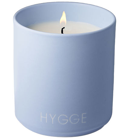 Design Letters Duftkerze - Mango & Monoi Blossom - Hellblau m. H