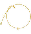 Design Letters Armbånd - E - 18K Guldbelagt