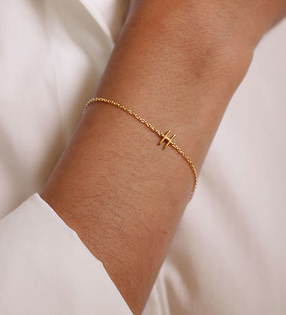 Design Letters Armbånd - H - 18K Guldbelagt Design Letters Armbånd - H - 18K Guldbelagt