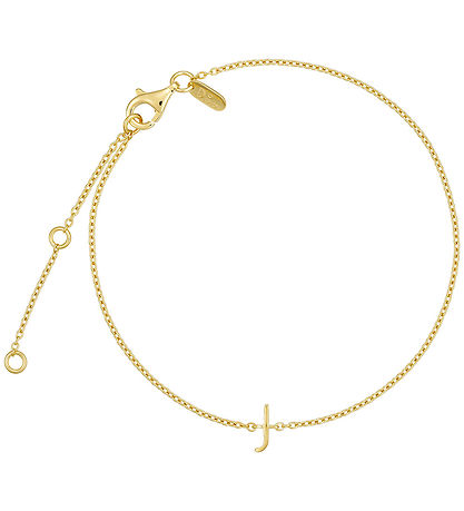 Design Letters Armbånd - J - 18K Guldbelagt Design Letters Armbånd - J - 18K Guldbelagt