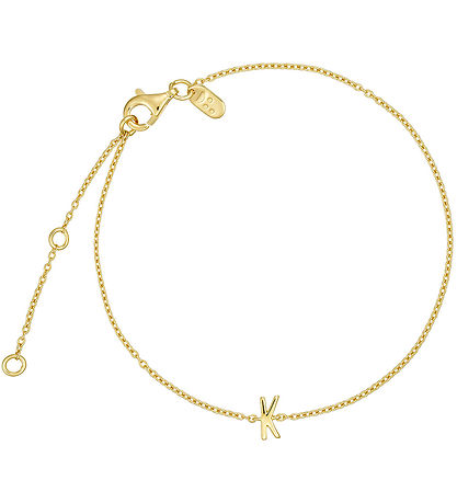 Design Letters Armband - K - 18K verguld