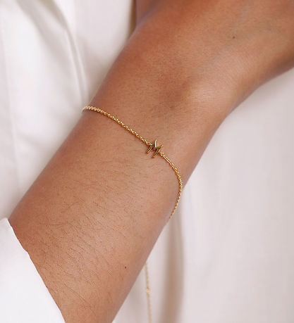 Design Letters Armbånd - M - 18K Guldbelagt Design Letters Armbånd - M - 18K Guldbelagt