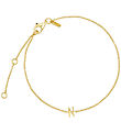 Design Letters Armbånd - N - 18K Guldbelagt Design Letters Armbånd - N - 18K Guldbelagt