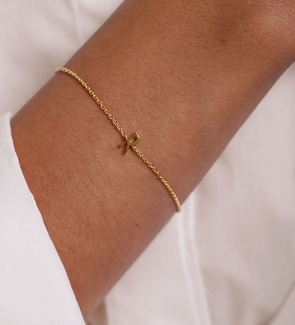 Design Letters Bracelet - R - 18K Gold Plated