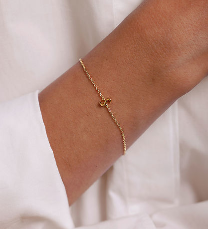 Design Letters Armbånd - S - 18K Guldbelagt