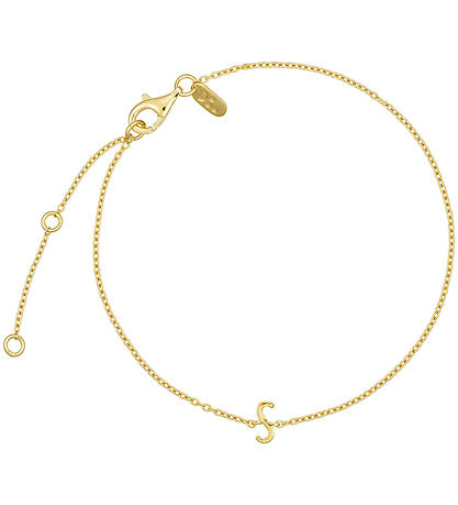 Design Letters Armbånd - S - 18K Guldbelagt