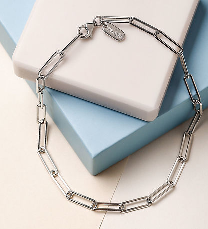 Design Letters Armbånd - Chunky Square - Large - Sølv Design Letters Armbånd - Chunky Square - Large - Sølv