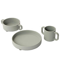 Everleigh & Me Spisesæt - Silikone - 3 dele - Charcoal Everleigh & Me Spisesæt - Silikone - 3 dele - Charcoal
