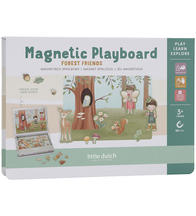 Little Dutch - Magnetisk Legesæt - Forest Friends