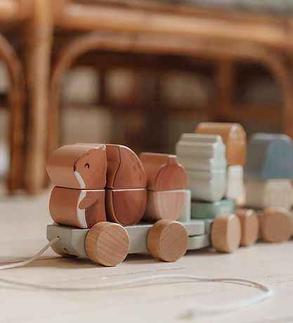 Little Dutch Stabletog - Træ - 18 Dele - Forest Friends Little Dutch Stabletog - Træ - 18 Dele - Forest Friends