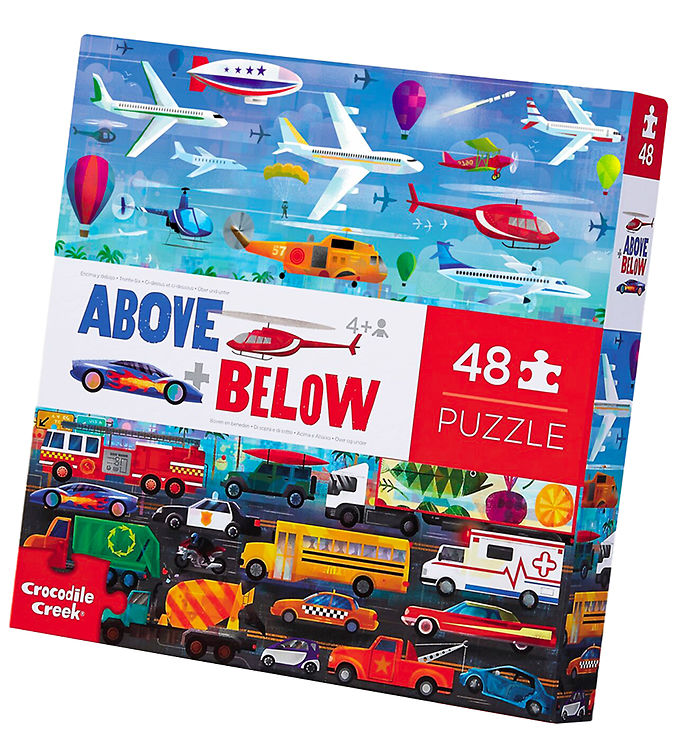 Crocodile Creek Puslespil - 48 Brikker - Things That Go