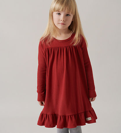 MarMar Kjole - Rib - Duse - Hibiscus Red
