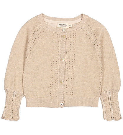 MarMar Cardigan - Strik - Tillie - Gold m. Glitter MarMar Cardigan - Strik - Tillie - Gold m. Glitter