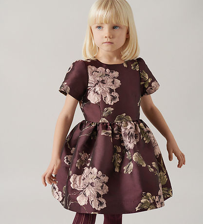 MarMar Kjole - Doreen - Deep Mulberry Jacquard MarMar Kjole - Doreen - Deep Mulberry Jacquard