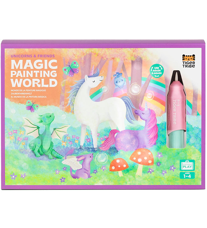 Tiger Tribe Farvesæt - Magic Painting World - Unicorns & Friends