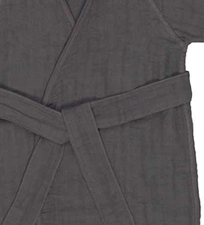 Lässig Badekåbe - Musselin - 2-3 år - Antracitgrå Lässig Badekåbe - Musselin - 2-3 år - Antracitgrå