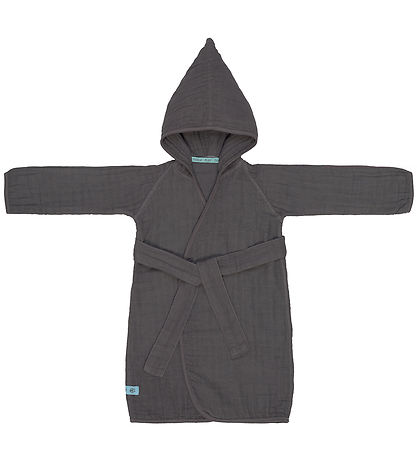 Lässig Badekåbe - Musselin - 2-3 år - Antracitgrå Lässig Badekåbe - Musselin - 2-3 år - Antracitgrå