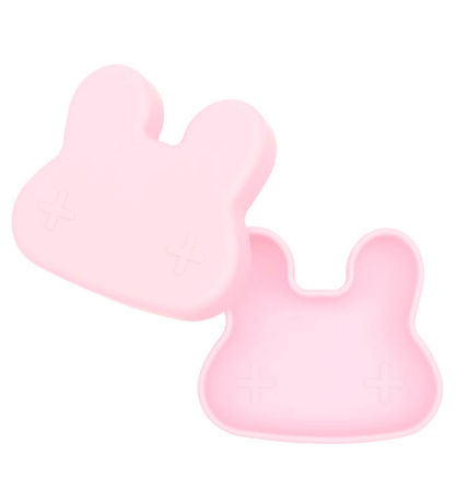 We Might Be Tiny Snackbox - Rabbit - Silicone - Powder Pink