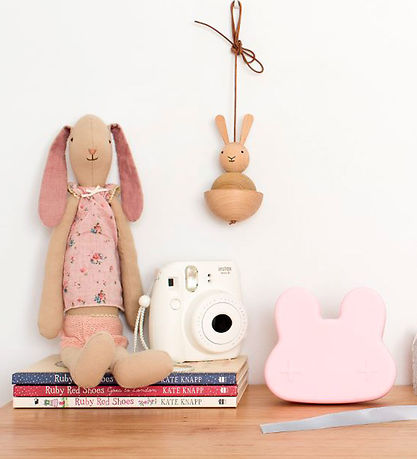 We Might Be Tiny Snackbox - Rabbit - Silicone - Powder Pink