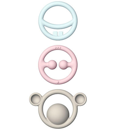 Moluk Teether - 3-Pack - Pastel - Assorted